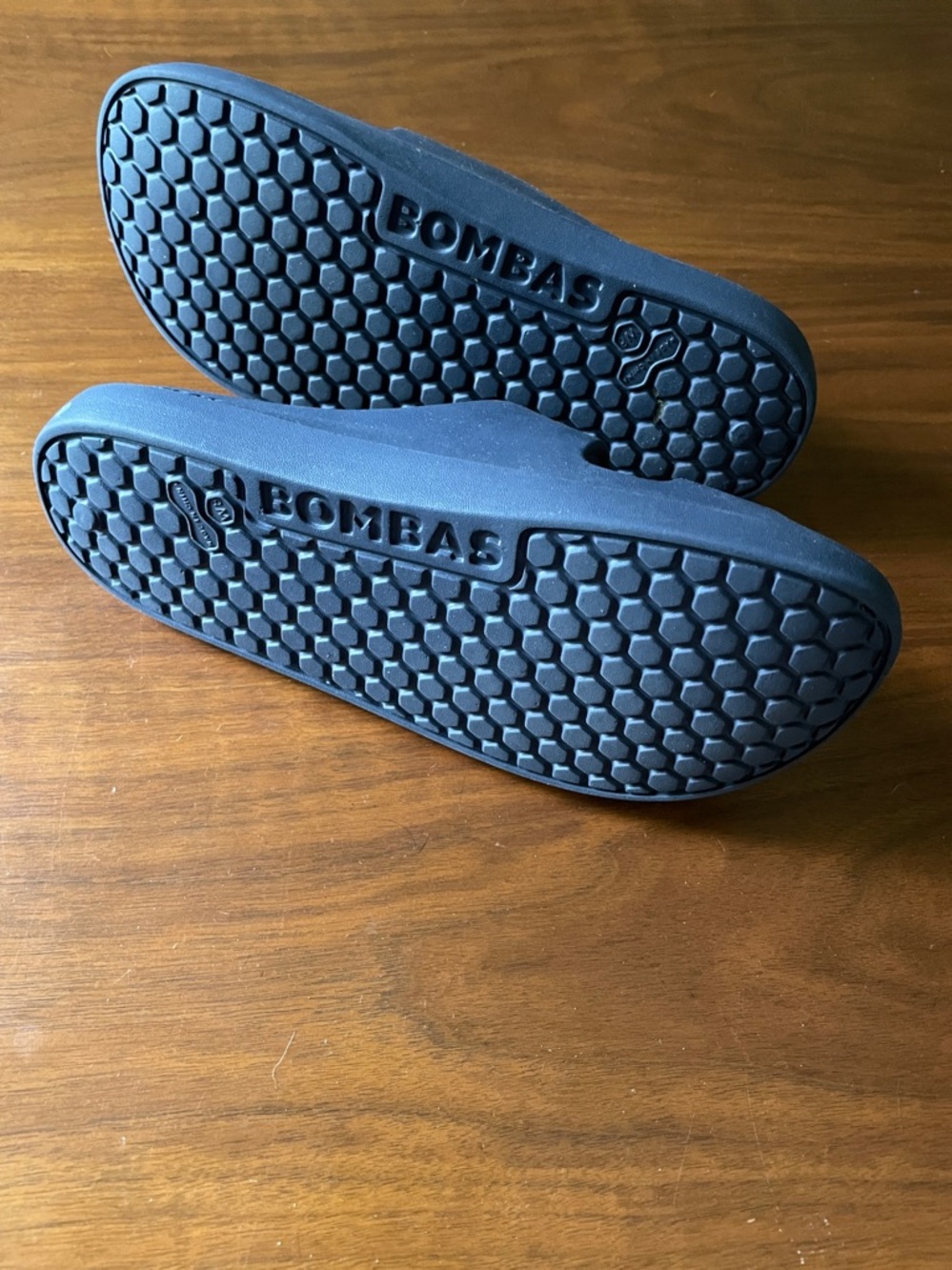 Bombas navy blue Minimal Double-Strap Slide Sandal - Picture 3 of 4